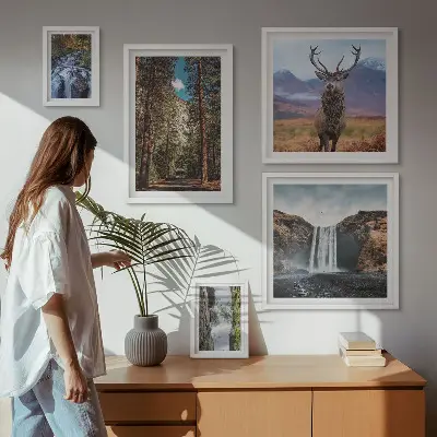Tableau de décoration murale paysages de cascades dans la nature