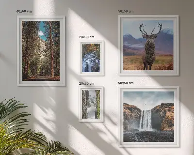 Tableau de décoration murale paysages de cascades dans la nature