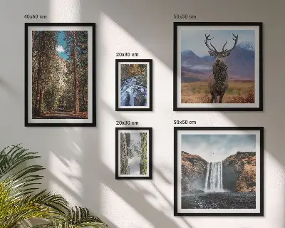 Tableau de décoration murale paysages de cascades dans la nature