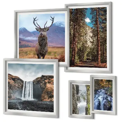 Tableau de décoration murale paysages de cascades dans la nature