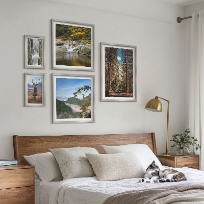 Lot de tableaux encadrés Paysages de montagne et nature sauvage