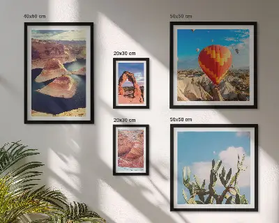 Tableau de décoration murale motifs de paysages de montagne et d'eaux