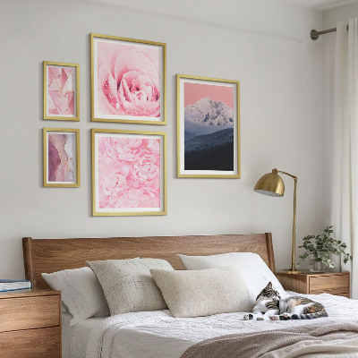 Tableau de décoration murale Paysages roses fleurs modernes