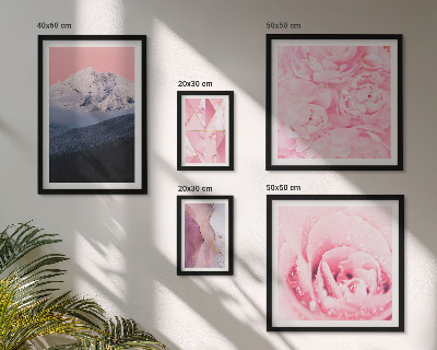 Tableau de décoration murale Paysages roses fleurs modernes