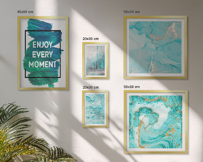 Ensemble de 5 tableaux Compositions abstraites avec inscriptions