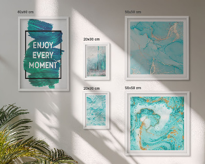 Ensemble de 5 tableaux Compositions abstraites avec inscriptions
