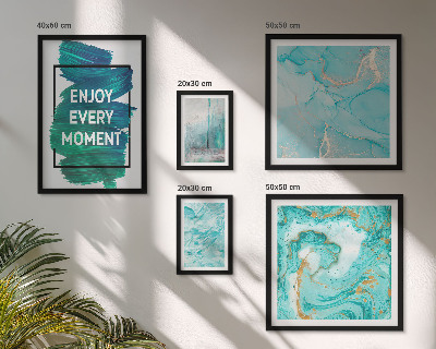 Ensemble de 5 tableaux Compositions abstraites avec inscriptions