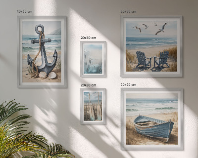 Tableau de décoration murale Inspirations de style bord de mer, plage