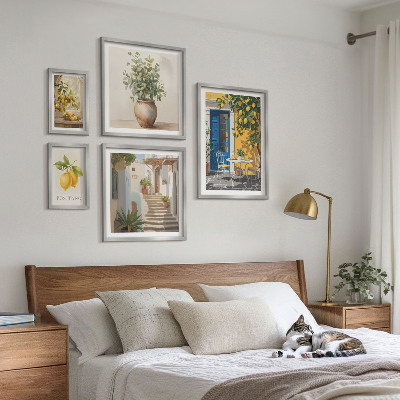 Lot de tableaux encadrés Inspirations de style aux agrumes