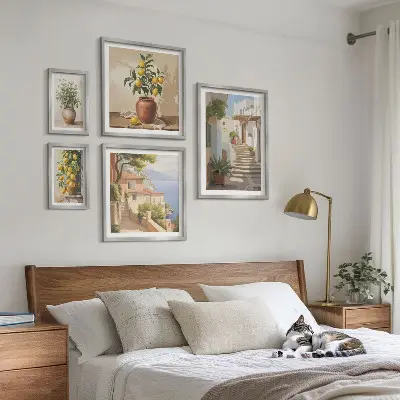 Tableau de décoration murale représentant des plantes d'intérieur élégantes