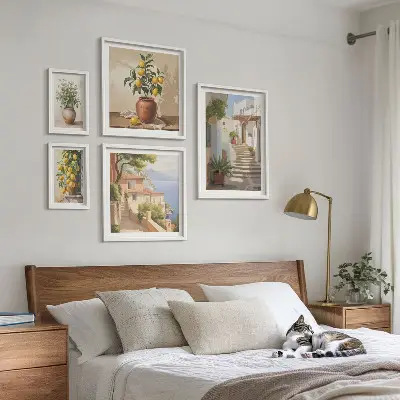 Tableau de décoration murale représentant des plantes d'intérieur élégantes