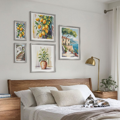 Tableau de décoration murale Paysages avec des agrumes et de la végétation