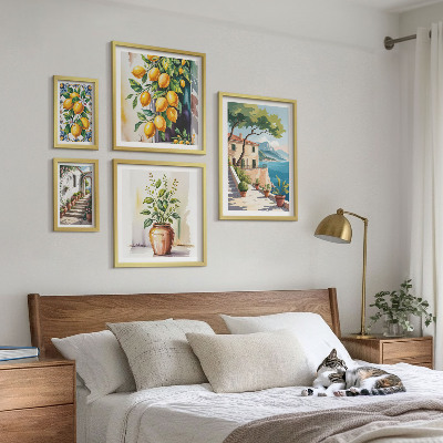 Tableau de décoration murale Paysages avec des agrumes et de la végétation