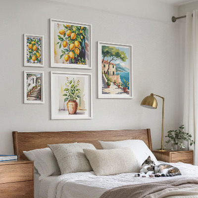 Tableau de décoration murale Paysages avec des agrumes et de la végétation