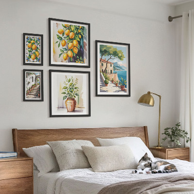 Tableau de décoration murale Paysages avec des agrumes et de la végétation