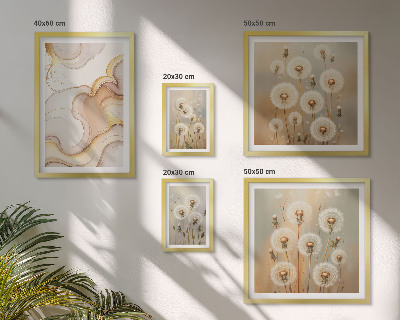 Lot de tableaux encadrés Motifs floraux de nature délicate