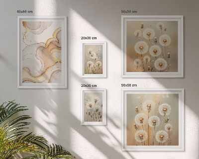 Lot de tableaux encadrés Motifs floraux de nature délicate