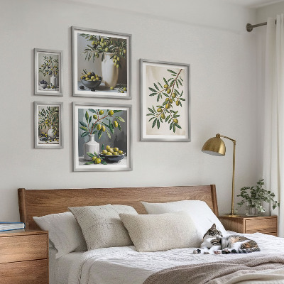 Tableau de décoration murale Des touches d'olive dans un intérieur rustique