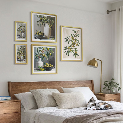 Tableau de décoration murale Des touches d'olive dans un intérieur rustique