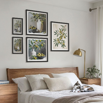 Tableau de décoration murale Des touches d'olive dans un intérieur rustique