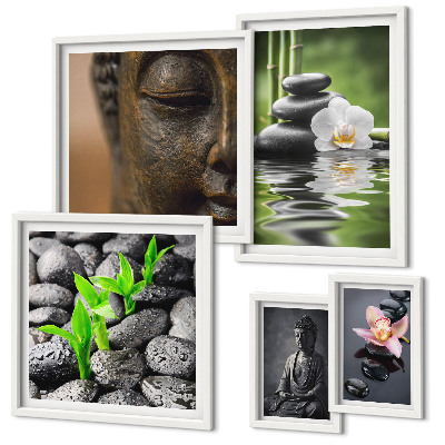 Ensemble de 5 tableaux Ambiance zen relaxante