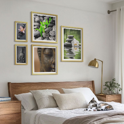 Ensemble de 5 tableaux Ambiance zen relaxante