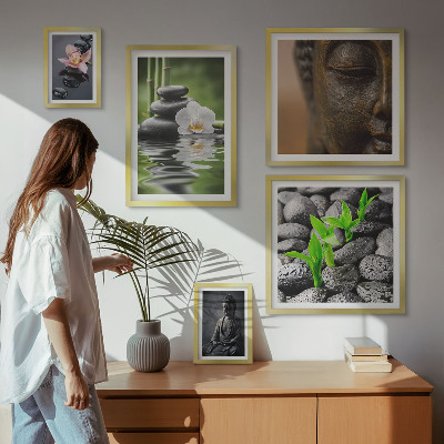 Ensemble de 5 tableaux Ambiance zen relaxante