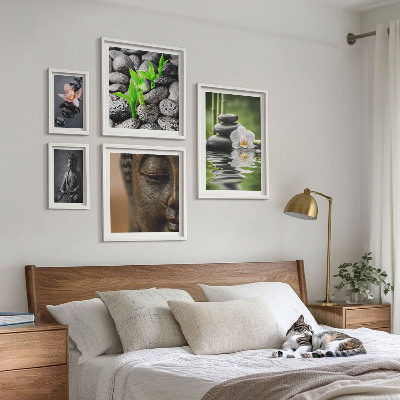 Ensemble de 5 tableaux Ambiance zen relaxante
