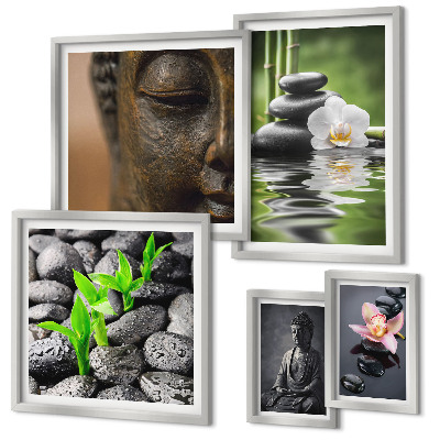 Ensemble de 5 tableaux Ambiance zen relaxante