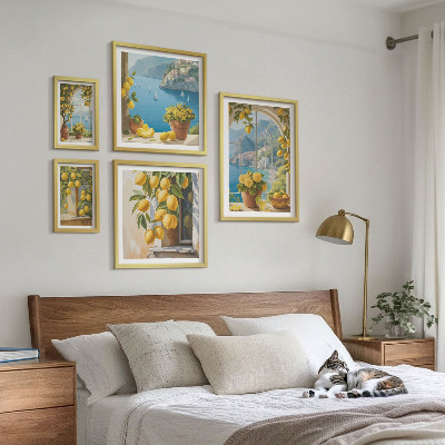 Tableau de décoration murale Accents citronnés de la mer de Provence