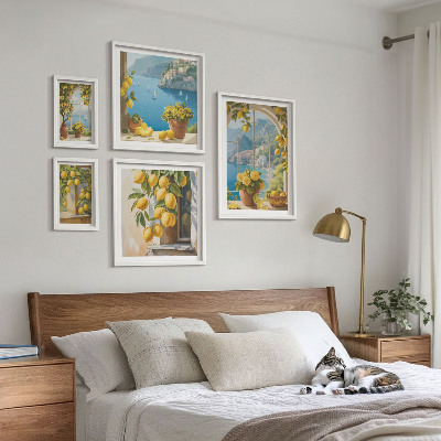 Tableau de décoration murale Accents citronnés de la mer de Provence
