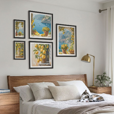 Tableau de décoration murale Accents citronnés de la mer de Provence