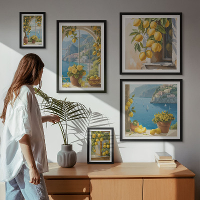 Tableau de décoration murale Accents citronnés de la mer de Provence