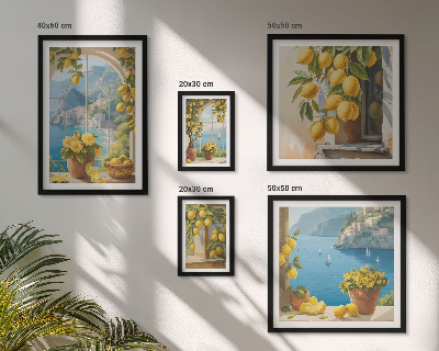 Tableau de décoration murale Accents citronnés de la mer de Provence