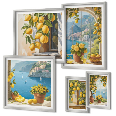Tableau de décoration murale Accents citronnés de la mer de Provence