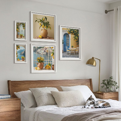 Lot de tableaux encadrés Inspirations du soleil citronné