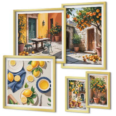Tableau de décoration murale Agrumes dans les jardins