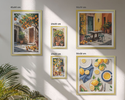 Tableau de décoration murale Agrumes dans les jardins