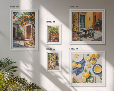 Tableau de décoration murale Agrumes dans les jardins