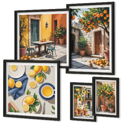 Tableau de décoration murale Agrumes dans les jardins