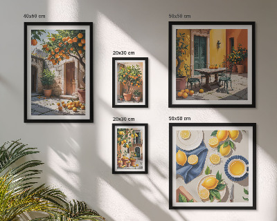 Tableau de décoration murale Agrumes dans les jardins