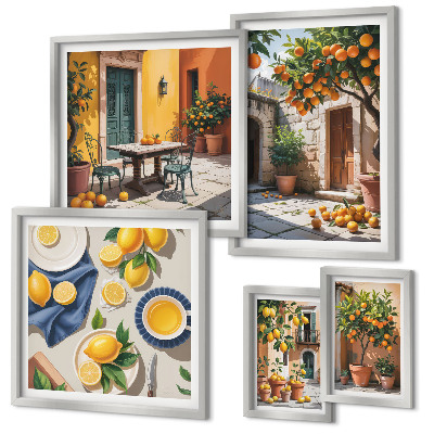 Tableau de décoration murale Agrumes dans les jardins