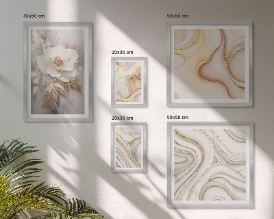 Lot de tableaux encadrés Motifs floraux, élégance abstraite