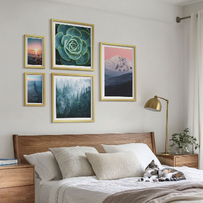 Tableau de décoration murale Paysages montagnes mer bohème