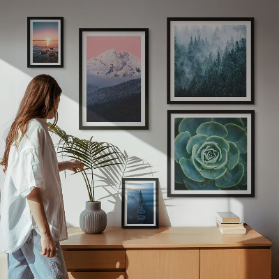 Tableau de décoration murale Paysages montagnes mer bohème