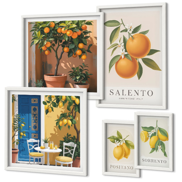 Tableau de décoration murale Style rustique italien fruité
