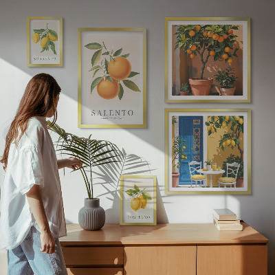 Tableau de décoration murale Style rustique italien fruité
