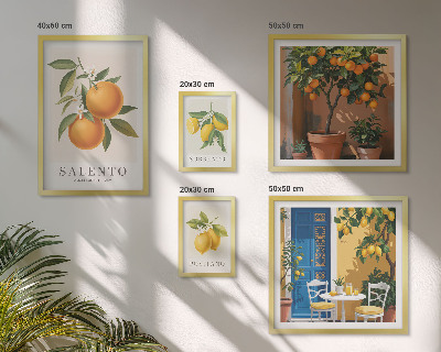Tableau de décoration murale Style rustique italien fruité