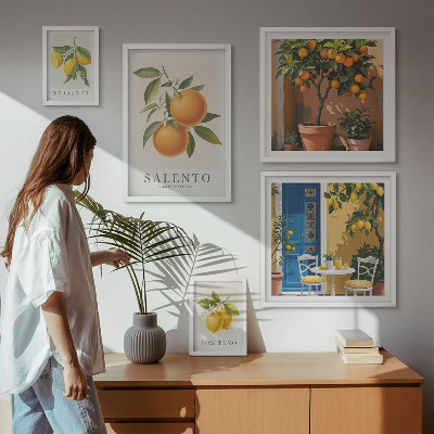 Tableau de décoration murale Style rustique italien fruité