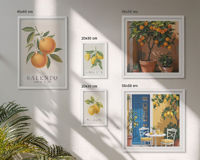 Tableau de décoration murale Style rustique italien fruité